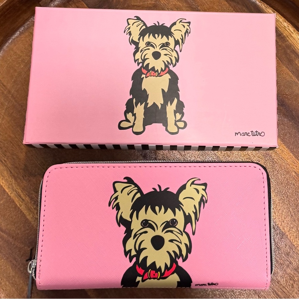 Marc Tetro Yorkie Pink Wallet